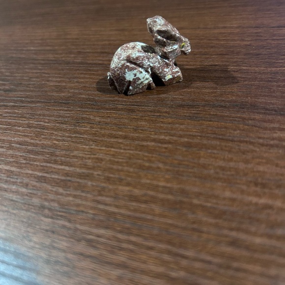 Handcrafted Stone Rabbit Figurine - Picture 3 of 4